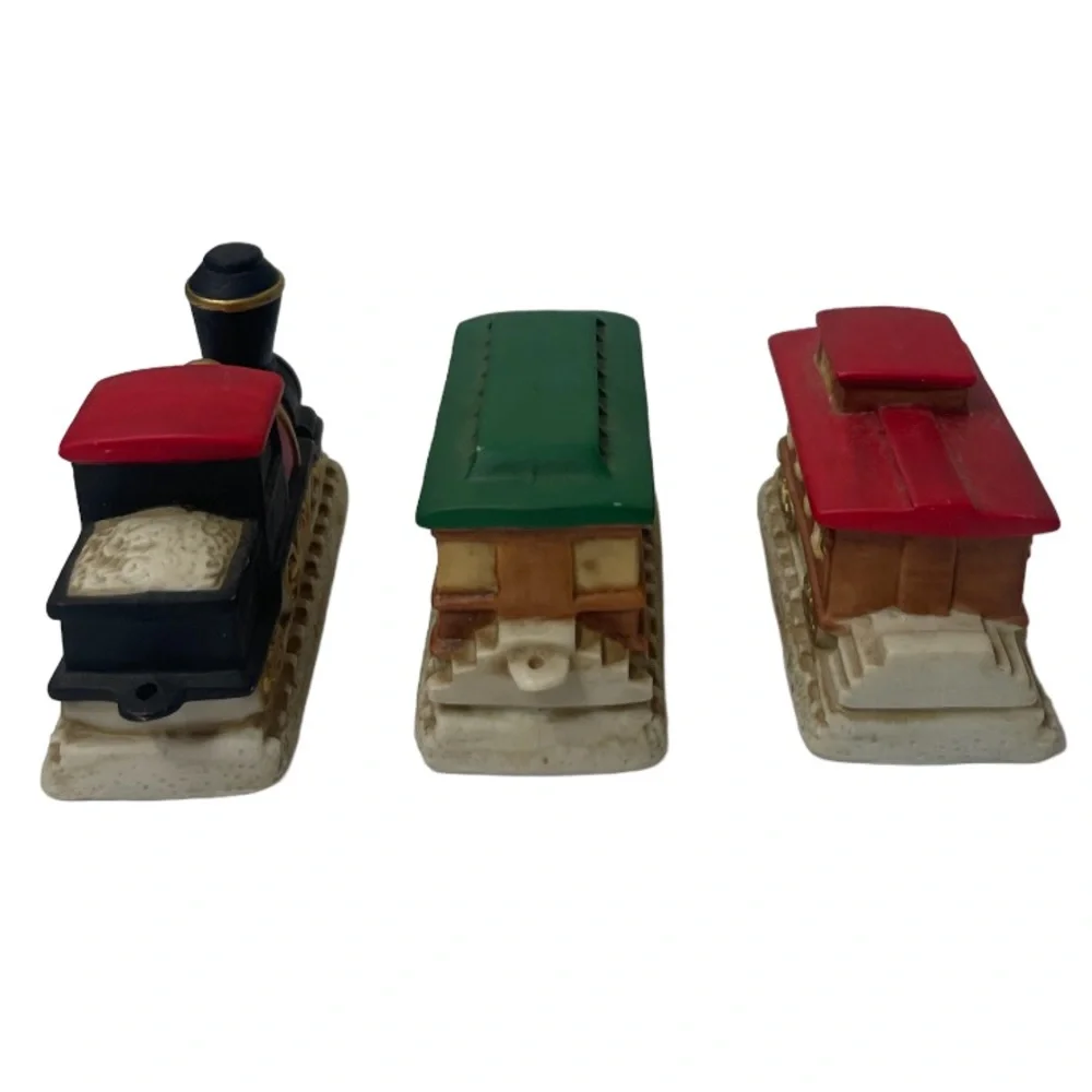 Vintage Train Homco Home Interior Collectors Christmas Ornaments Gift Decoration